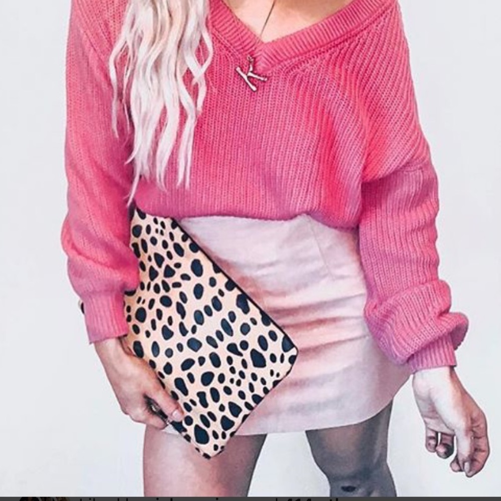 Leopard clutch from Nordstrom